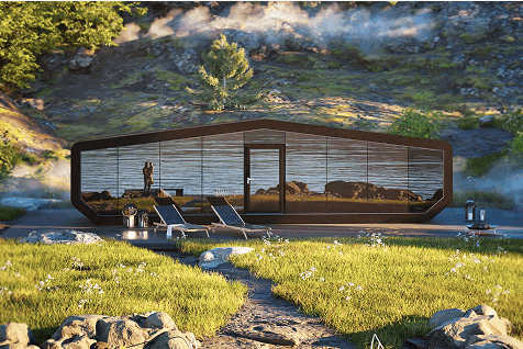 Дом для эко-отеля и турбазы Fjorden